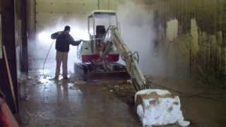 preview picture of video '2 step pressure cleaning excavator at equipment dealer in MI. Hydro Chem Systems 800-666-1992'