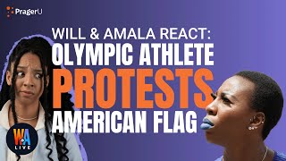 SHAMEFUL: Olympic Athlete PROTESTS the American Flag