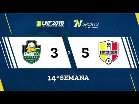 LNF2018 - Marreco 3 x 5 Blumenau - Gols - 14ª Rodada
