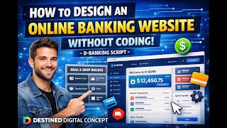 How Build a Full Internet Banking Website without coding | Complete Online Banking Script