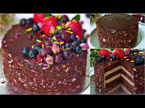 Eggless Chocolate Velvet Cake I Moist chocolate cake, soft chocolate cake easy chocolate cake