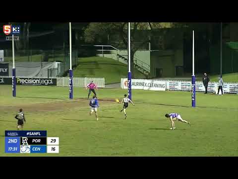 Rd 16 SANFL Snapshot - Port's Orazio Fantasia uses his body nicely