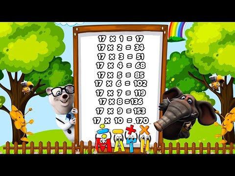 17x1=17 Multiplication |Table of Seventeen 17 Table Song Multiplication Time of Table |Table 17 kids