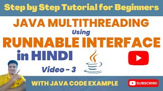Java Multithreading with Code Example using Runnable Interface in HINDI