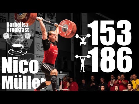 Nico Müller (79kg) 153kg Snatch 186kg Clean and Jerk 2017-10-14