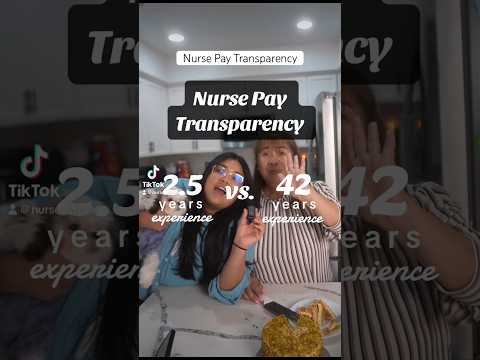 Comparing our nurse hourly pay! #veterannurse #youngnurse #nursepay #nursesalary