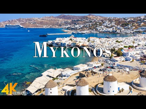 Mykonos, Greece 4K Ultra HD • Stunning Footage Mykonos, Scenic Relaxation Film with Calming Music.