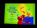 Sesame Street Kids Favorite Songs 2001 DVD Menu Walkthrough
