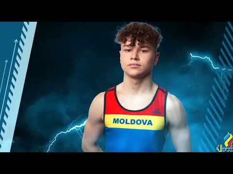Male weightlifting team of Moldova. European Youth and U15 Championships 2023 (Chisinau)