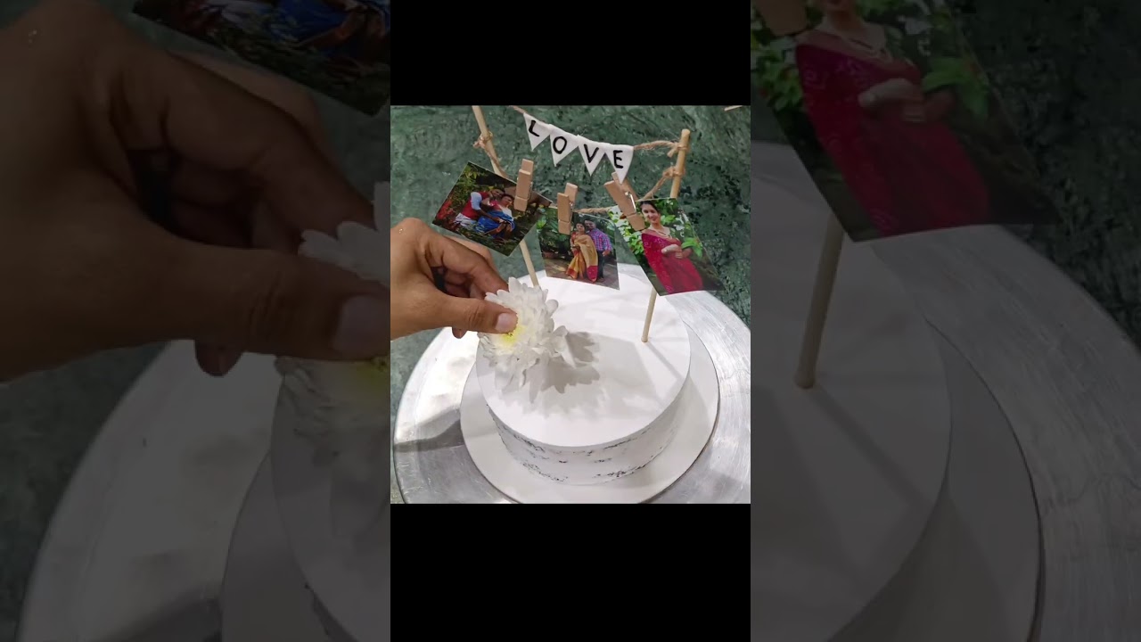 Photo Hanging Birthday Cake | Photo Hanging Cake #shorts #sellerfactg