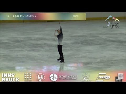 [64.02] Егор Мурашов / Egor MURASHOV -Cup of Tyrol 2019  Senior Men - Short Program 2019.03.01