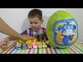 Поли Робокар огромное яйцо с сюрпризом открываем игрушки Mega big surprise egg Poli ...