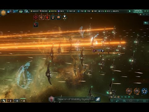 The battle with awakened materialistic Fallen Empire (290k vs 503k) - Stellaris