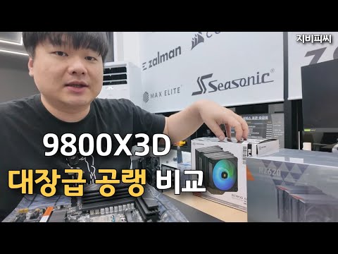 9800X3D 대장급 공랭쿨러 비교