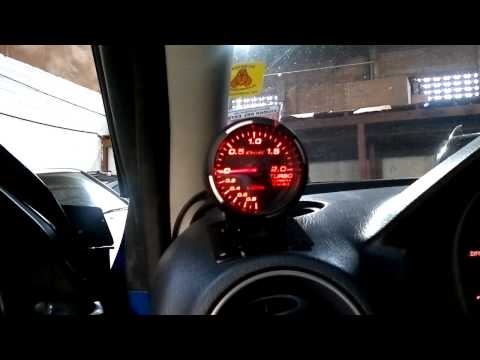 Defi Racer Gauge Start Up (Boost) - Subaru WRX STi 2007