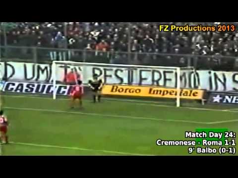 Serie A 1993-1994, day 24 Cremonese - Roma 1-1 (Balbo goal) 