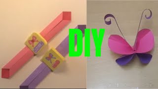 APRENDA a FAZER esse LINDO ORIGAMI | DOBRADURA de PAPEL | RELGIO e BORBOLETA FEITO de PAPEL