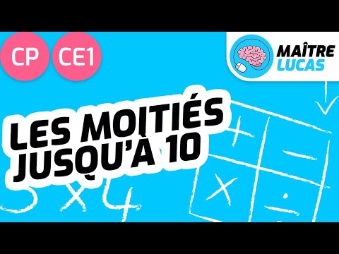 Les moitiés jusqu'à 10 CP - CE1 - Cycle 2 - Maths