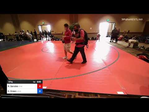 97 Kg Rr Rnd 1 - Reece Senske, Genesee Valley Wrestling Club Vs Gregory Green, Journeymen Wrestlin
