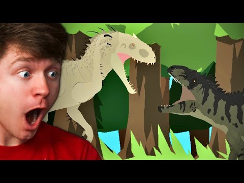 GIGANOTOSAURUS vs INDOMINUS REX the BATTLE! (Reaction)