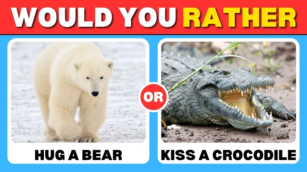 Would You Rather...? 😱 ANIMALS Edition 🐈🦁