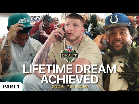Top 2025 NFL Draft Reactions | Emotional Moments From Future Stars 🥹 | Part 1