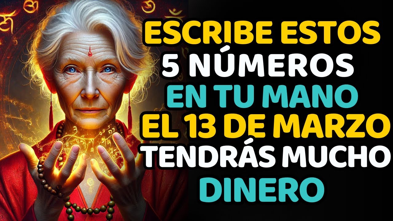 Escribe estos 5 NÚMEROS en tu mano el 2 de Marzo y NUNCA te quedarás SIN DINERO | Sabiduría budis