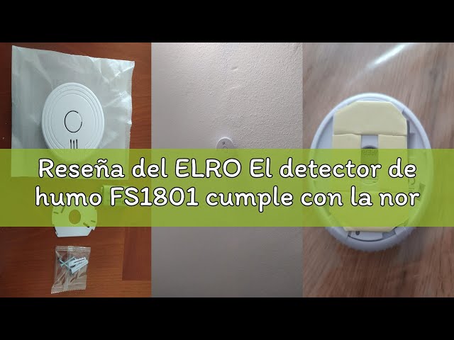Vídeo relacionado con ELRO FS1801 - Detector de Humo - Conforme a la Norma Europea EN14604-10 Unidades
