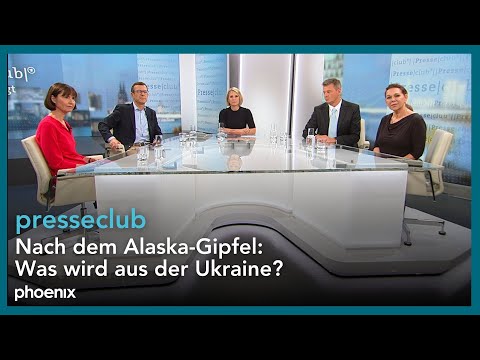 Presseclub: Nach dem Alaska-Gipfel - Was wird aus der Ukraine?