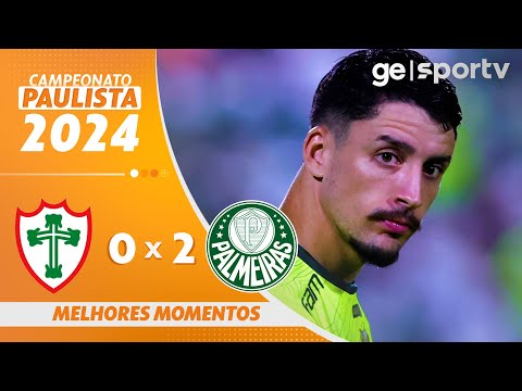 PORTUGUESA 0 X 2 PALMEIRAS | MELHORES MOMENTOS | CAMPEONATO PAULISTA 2024 | sportv
