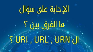 URI URL URN إتفاقيات تسمية الروابط