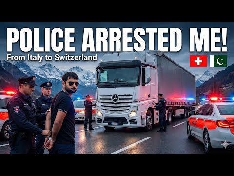 Swiss Police Arrested Me? 🇨🇭 Italy to Switzerland TRUCK Vlog