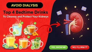 Avoid Dialysis: 4 Best Bedtime Drinks to Detox & Protect Your Kidneys