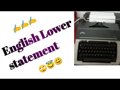 @Typewriter@Statement Explanation/English Lower Statement Explanation