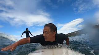 Sunday surfing with friends is a precious moment.