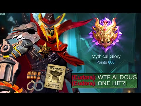 GLOBAL ALDOUS ONE SHOT BUILD IN MYTHICAL GLORY!!!