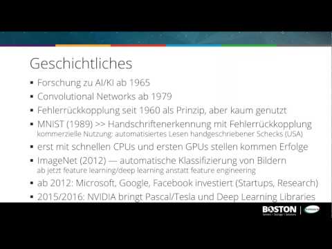 Webinar: Machine Learning und GPU, 2016-12-02