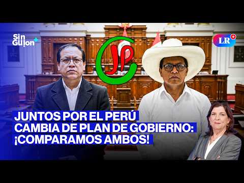 ROBERTO SÁNCHEZ CAMBIA PLAN DE GOBIERNO Y DESLINDA DE ANTAURO | SIN GUION CON ROSA MARÍA PALACIOS