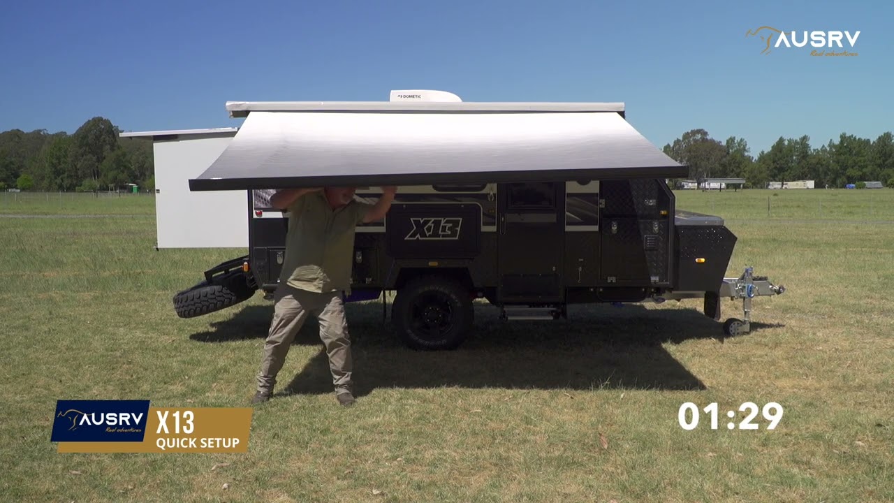 Quick Set up: AUSRV X13 Overland Travel Trailer