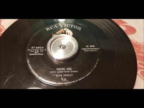 Elvis Presley - Hound Dog - 1956 Rock N Roll - RCA 47-6604