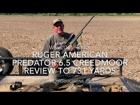 Ruger American Predator review 6.5 Creedmoor out to 731 yards quick video