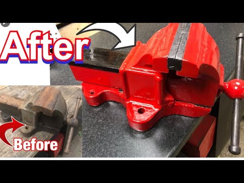 Saving this rusty old Bench Vice | Timelapse restoration project