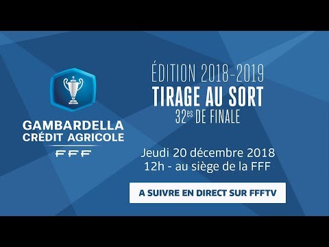 Le tirage des 32es de finale en replay, Coupe Gambardella-Crédit Agricole 2018-2019