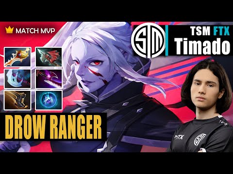 Drow Ranger Safelane | TSM.Timado | WTF 30 KILLS HARD CARRY COMEBACK OMG | 7.32c Gameplay Highlight