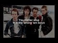 The Clash - Wrong 'Em Boyo (lyrics)