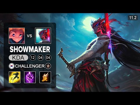Showmaker Yone Mid vs Zoe - KR Challenger Patch 11.2