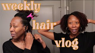 VERY chatty hair vlog| Melonberry Braidout + Hair check in