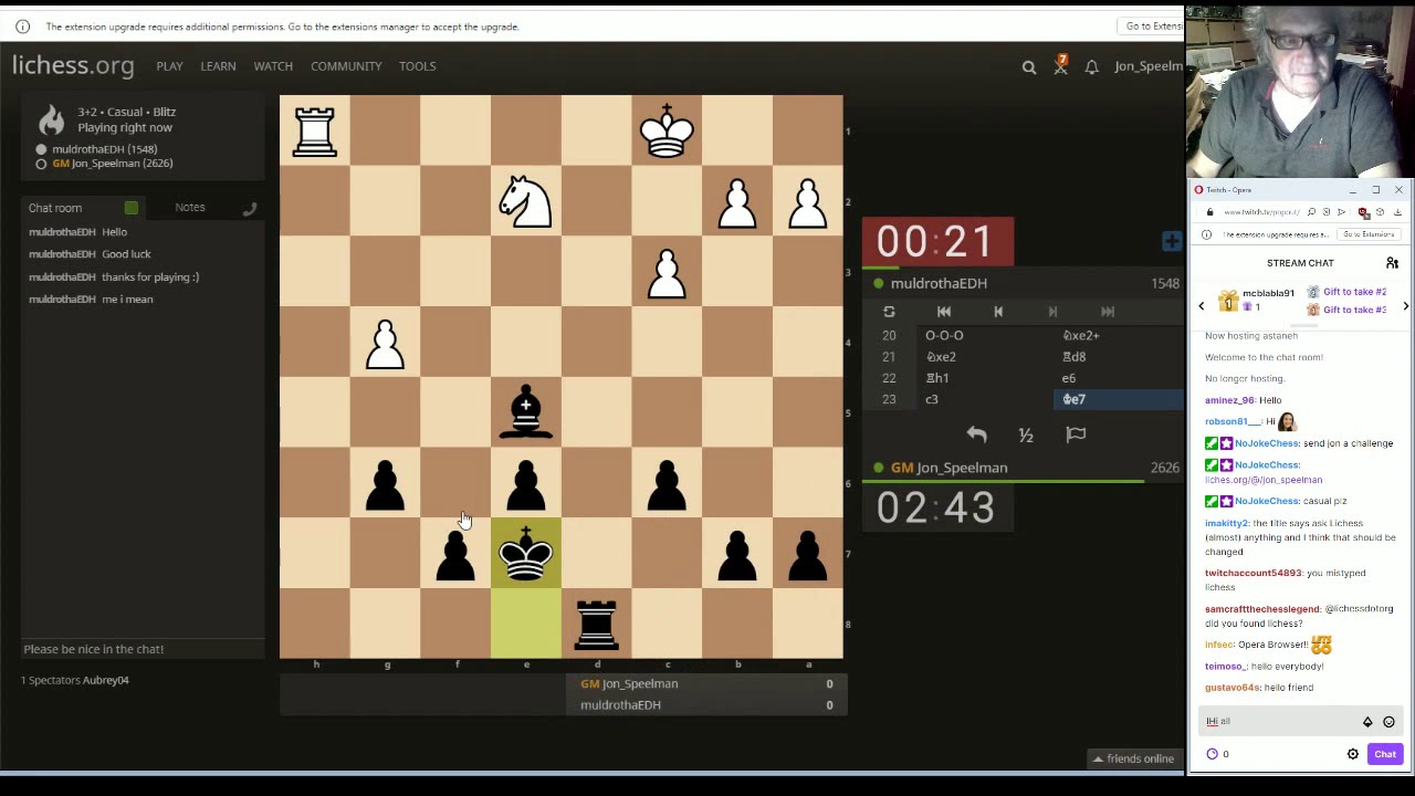 Lichess Plays: GM Jon Speelman