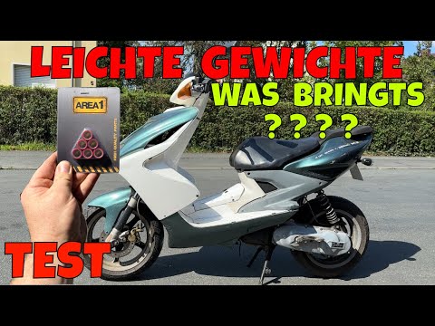 Was bringen leichtere Gewichte beim Roller? / Vorher Nachher Vergleich