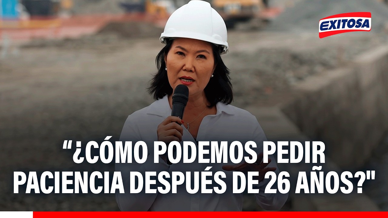 🔴🔵 Keiko Fujimori: "¡Yo llevo la voz del pueblo! ¿Cómo podemos pedir paciencia después de 26 años?"